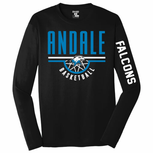 2022 Falcons Basketball Long Sleeve Performance Tee
