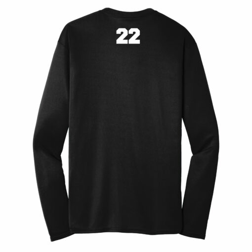 2022 Falcons Basketball Long Sleeve Performance Tee - Image 2