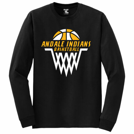 2022 Indians Girls Basketball Long Sleeve Tee - Image 3