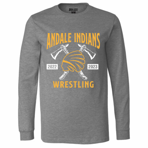 2022 Indians Wrestling Long Sleeve Tee