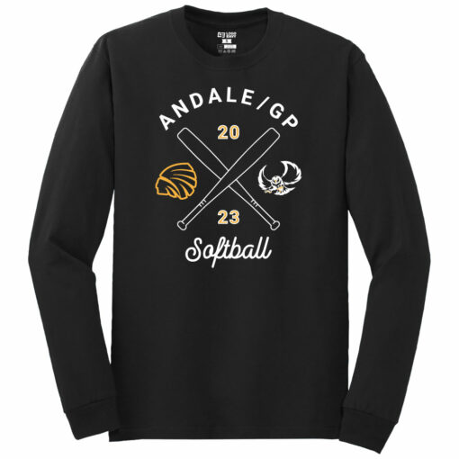 2023 Indians Softball Long Sleeve CVC Tee - Image 2