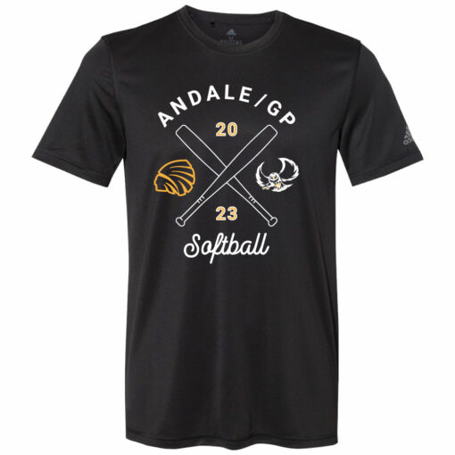 2023 Indians Softball Adidas Performance Tee - Image 2
