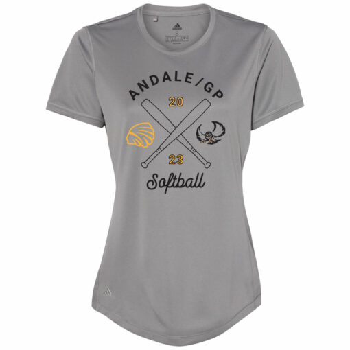 2023 Indians Softball Adidas Ladies Performance Tee
