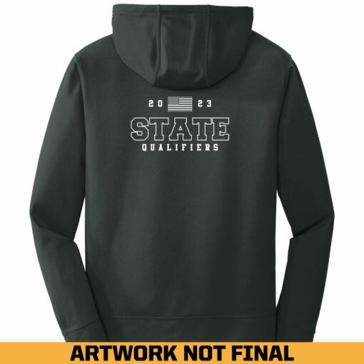 2023 Indians Wrestling State Performance Hoodie - Image 2