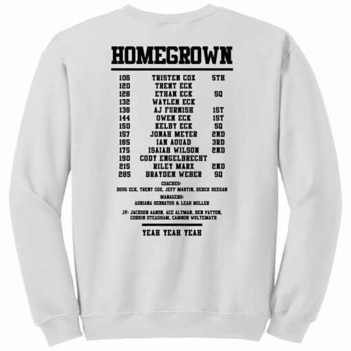 2023 Indians Wrestling State Champs Crewneck Sweatshirt - Image 2