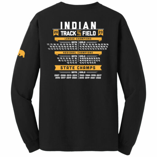 2023 Indians Track Long Sleeve Cotton Tee - Image 2