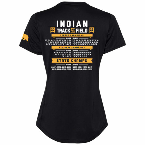 2023 Indians Track Adidas Ladies Performance Tee - Image 2