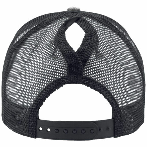 2023 Indians Track Women's Ponytail Trucker Cap - Image 2