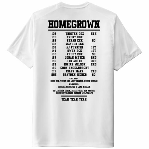 2023 Indians Wrestling State Champs Performance Tee - Image 2