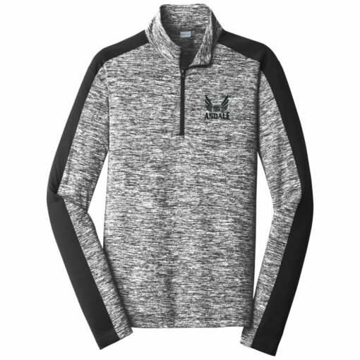 2023 Indians Track Electric Heather Colorblock 1/4-Zip Pullover