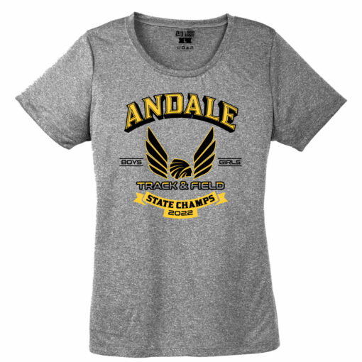 2022 Andale Indians Track State Champs Ladies Performance Tee