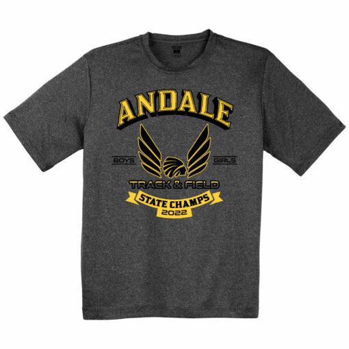 2022 Andale Indians Track State Champs Performance Tee - Image 5
