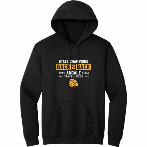 2023 Indians Track State Champs Cotton Hoodie - Image 3