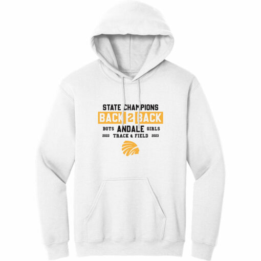 2023 Indians Track State Champs Cotton Hoodie - Image 5