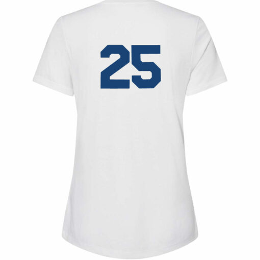 Andale Falcons Volleyball GAME DAY Bella+Canvas Ladies Relaxed Triblend Short Sleeve V-Neck Tee Tee - Image 2