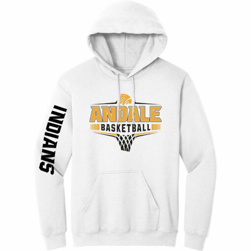 2023 Indians Boys Basketball Hoodie - Image 3