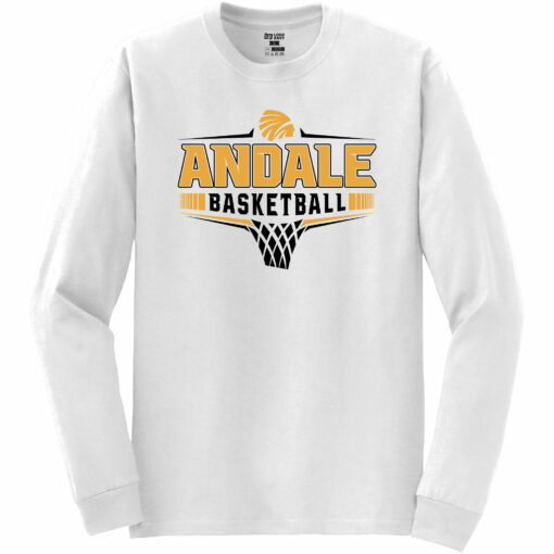 2023 Indians Boys Basketball Long Sleeve Tee - Image 3