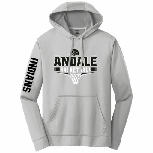 2023 Indians Boys Basketball Performance Hoodie - Image 3