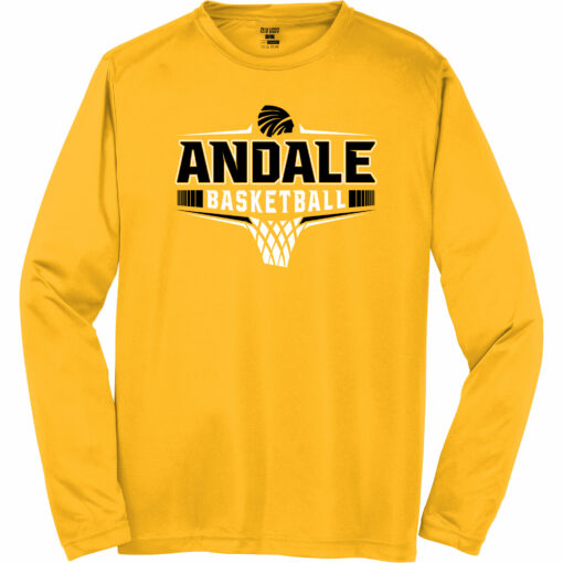 2023 Indians Boys Basketball Long Sleeve Performance Tee - Image 7