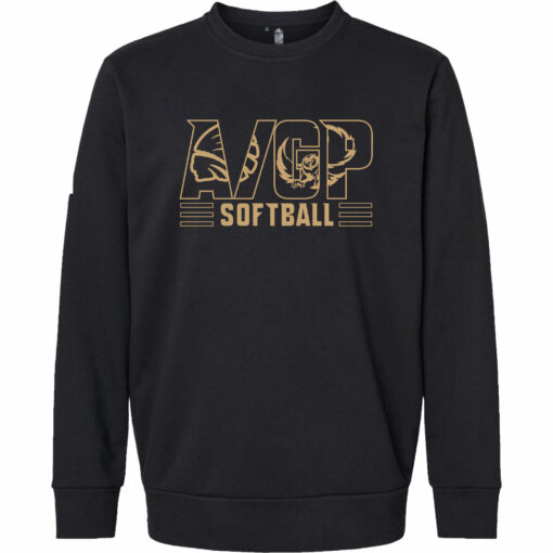 2024 AGP Softball Adidas Fleece Crewneck Sweatshirt - Image 2