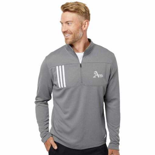 2024 AGP Softball Adidas 3-Stripes Double Knit Quarter-Zip Pullover