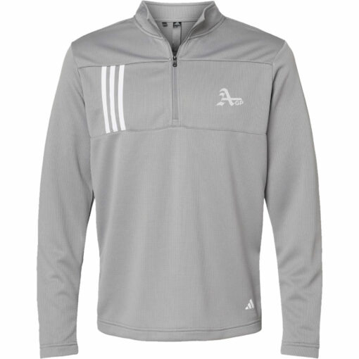 2024 AGP Softball Adidas 3-Stripes Double Knit Quarter-Zip Pullover - Image 2