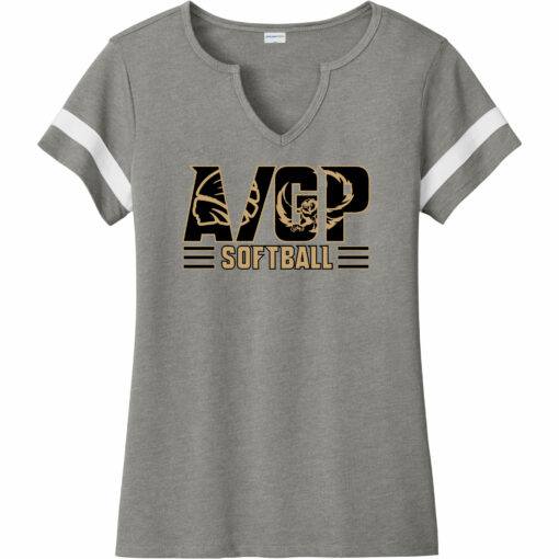 2024 AGP Softball Ladies Halftime Notch Neck Tee - Image 2