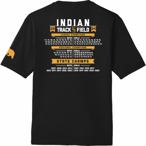 2024 Indians Track Performance Short Sleeve Tee - Image 2