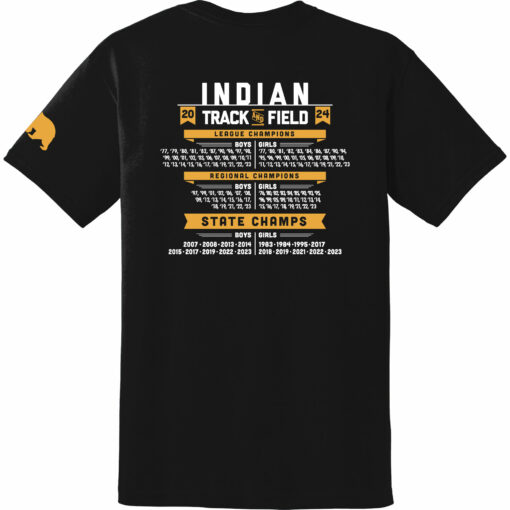 2024 Indians Track Combed Cotton Short Sleeve Tee - Image 2