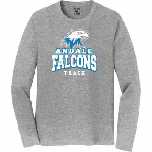 2024 Falcons Track Combed Cotton Long Sleeve Tee - Image 2