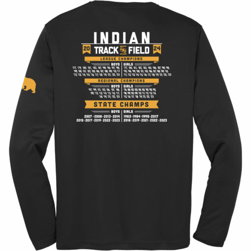 2024 Indians Track Performance Long Sleeve Tee - Image 2